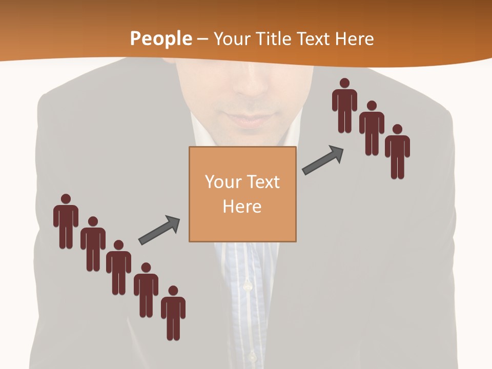 White Background Business One Person PowerPoint Template