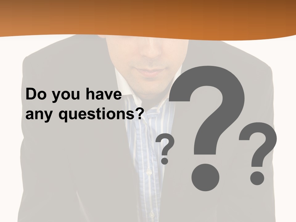 White Background Business One Person PowerPoint Template