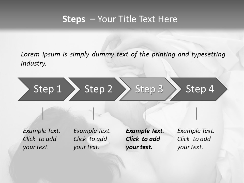 Soft Childhood Holding PowerPoint Template