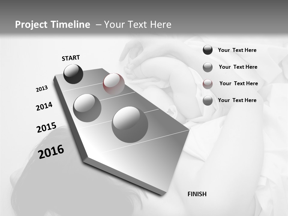 Soft Childhood Holding PowerPoint Template