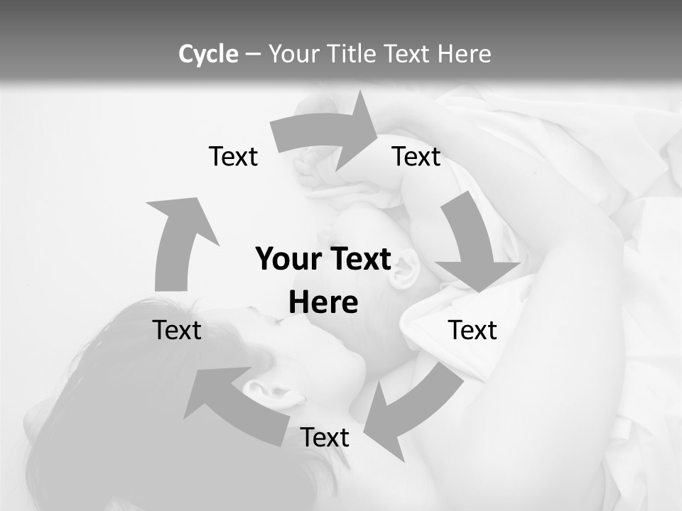 Soft Childhood Holding PowerPoint Template