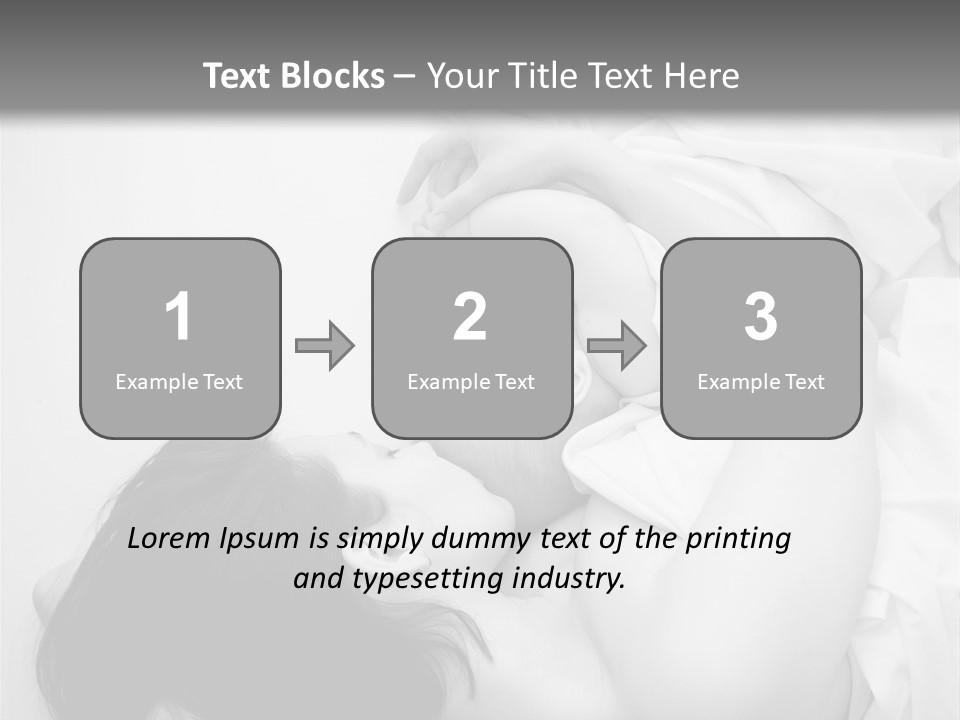 Soft Childhood Holding PowerPoint Template
