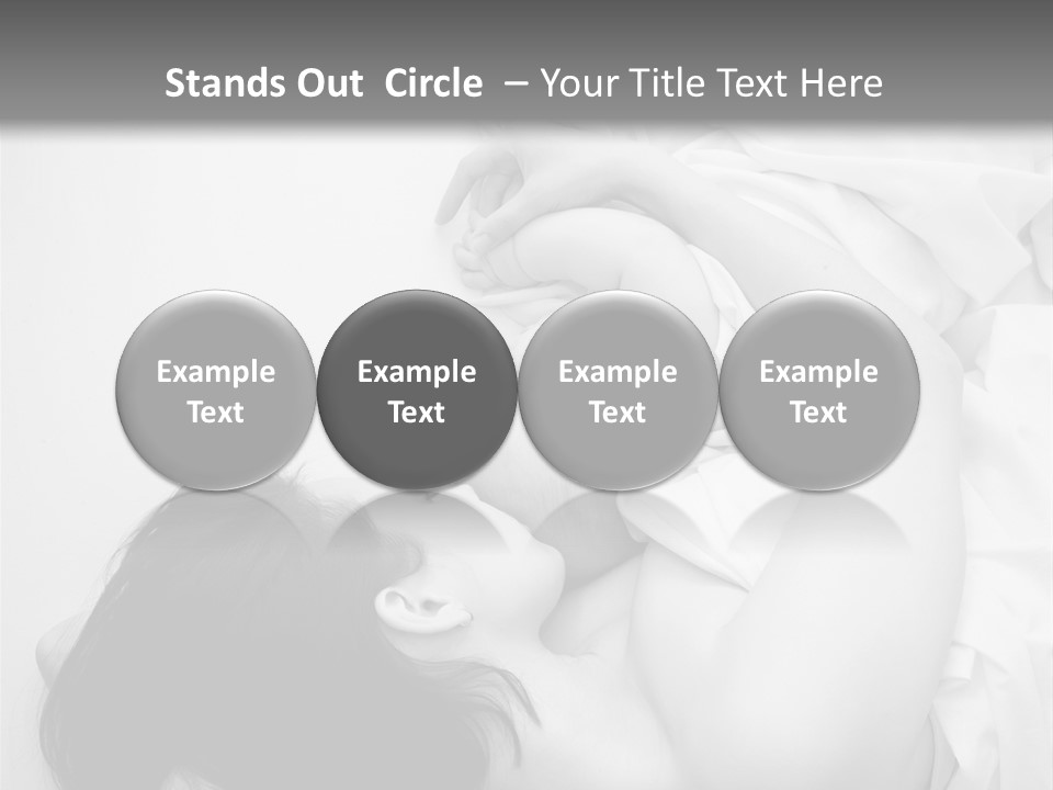 Soft Childhood Holding PowerPoint Template