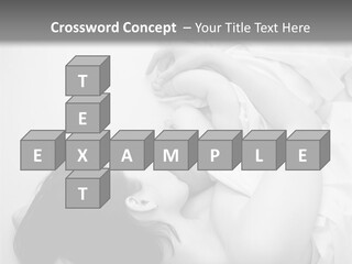 Soft Childhood Holding PowerPoint Template