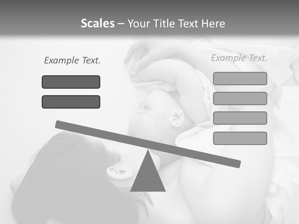 Soft Childhood Holding PowerPoint Template
