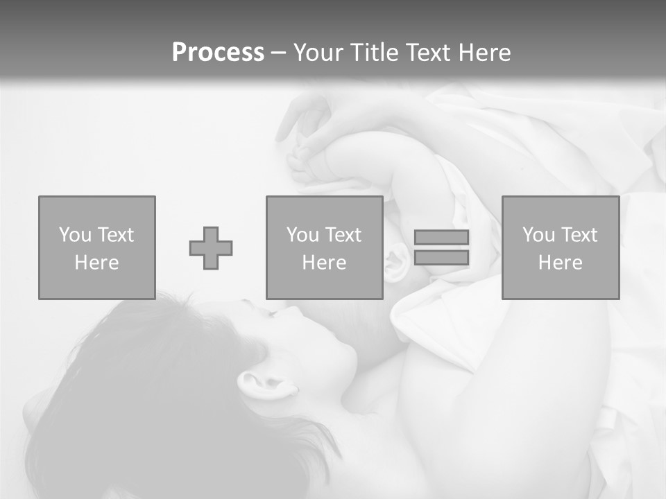 Soft Childhood Holding PowerPoint Template