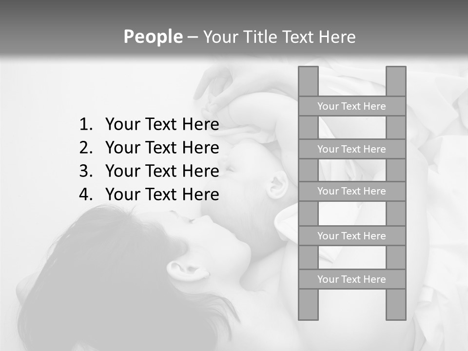 Soft Childhood Holding PowerPoint Template