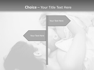 Soft Childhood Holding PowerPoint Template