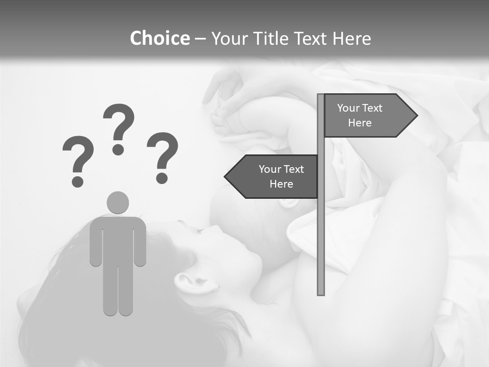 Soft Childhood Holding PowerPoint Template