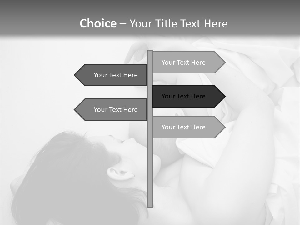 Soft Childhood Holding PowerPoint Template