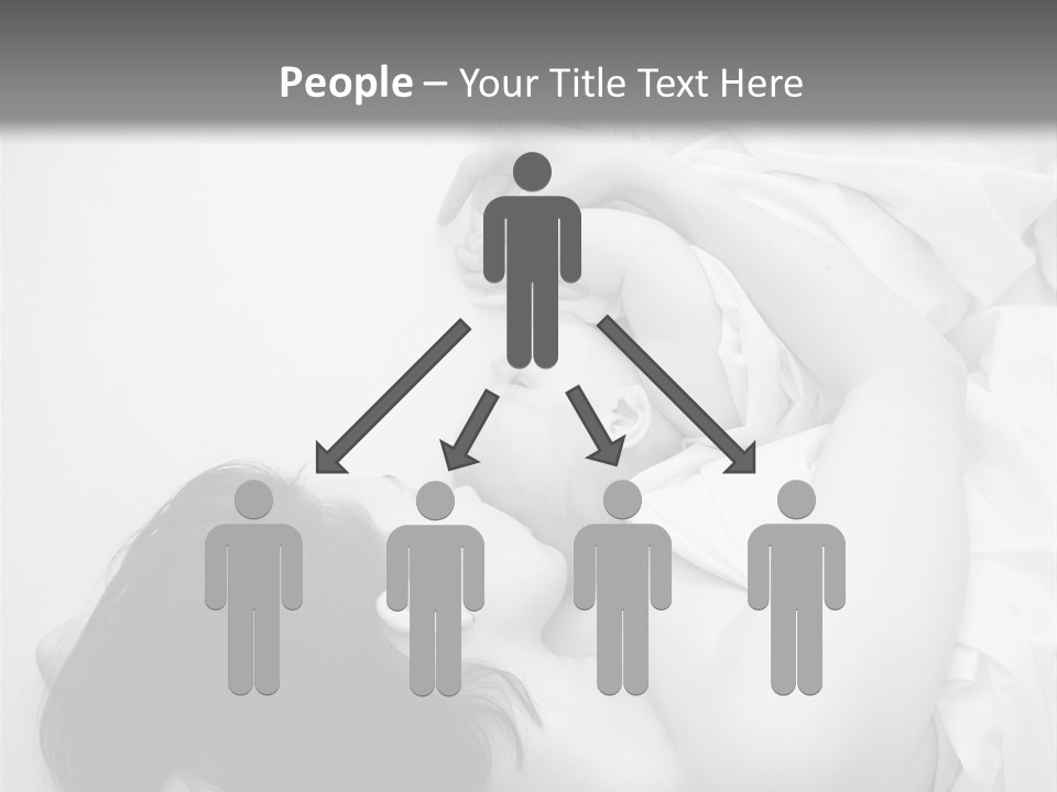Soft Childhood Holding PowerPoint Template