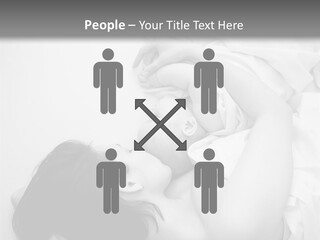 Soft Childhood Holding PowerPoint Template