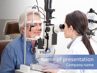 Young Concentrating Astigmatism PowerPoint Template