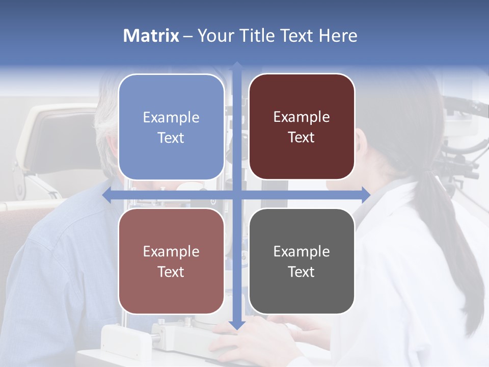 Young Concentrating Astigmatism PowerPoint Template