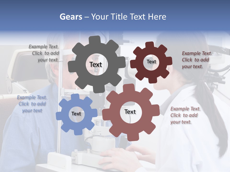 Young Concentrating Astigmatism PowerPoint Template