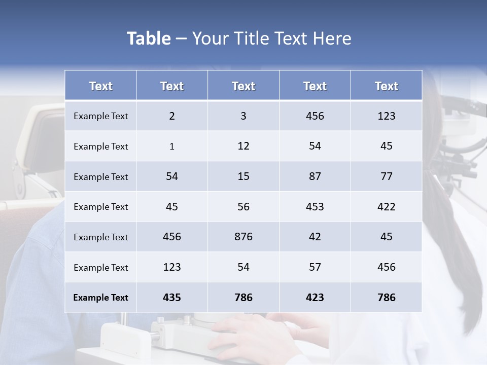 Young Concentrating Astigmatism PowerPoint Template