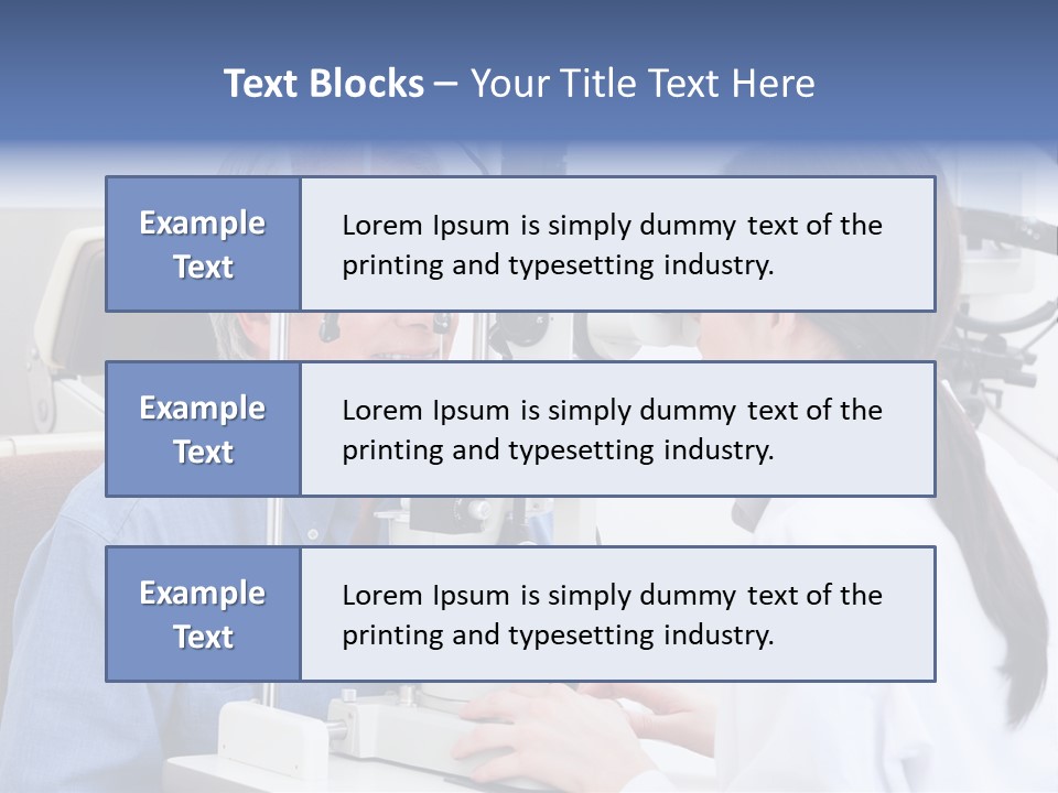 Young Concentrating Astigmatism PowerPoint Template