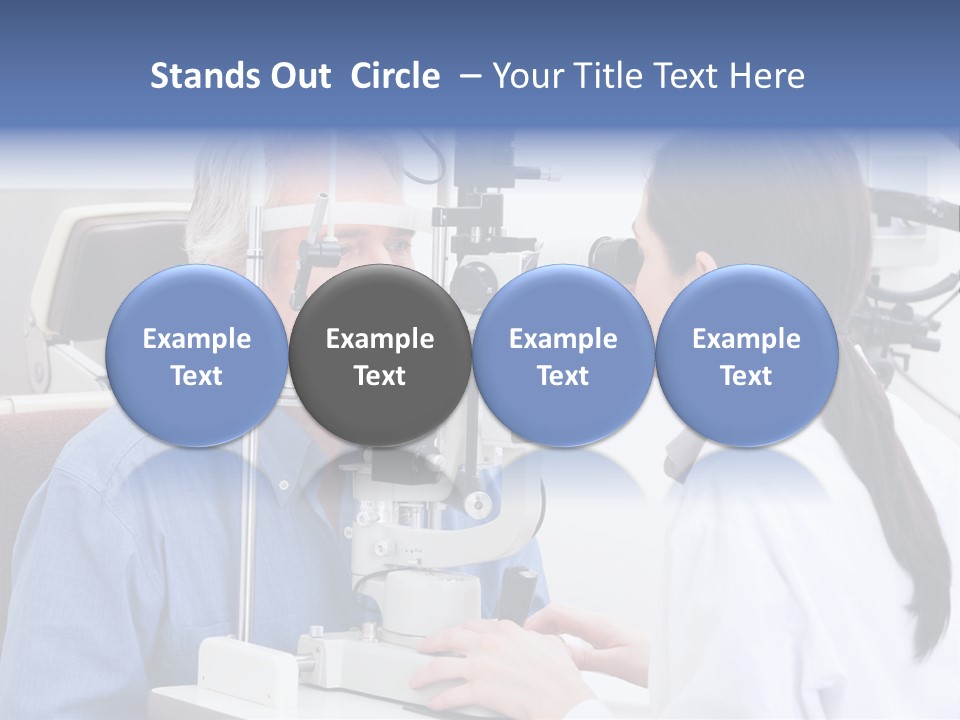 Young Concentrating Astigmatism PowerPoint Template
