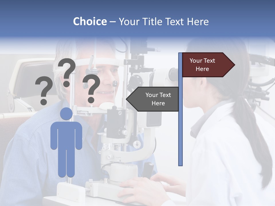 Young Concentrating Astigmatism PowerPoint Template