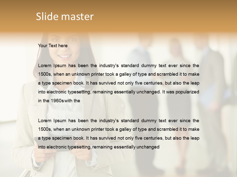 Person Lovely Ambition PowerPoint Template