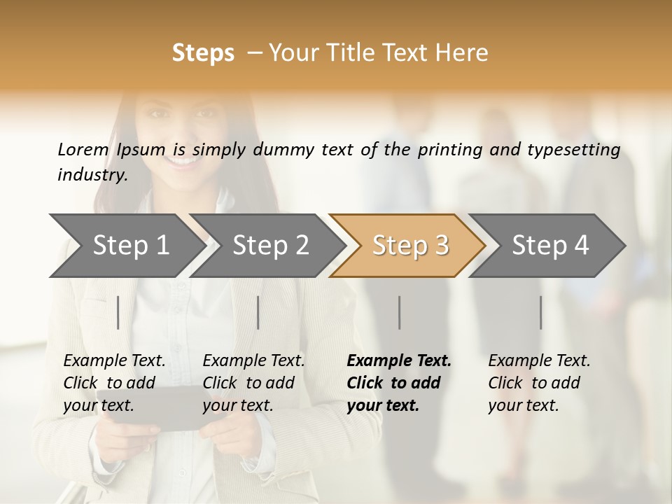 Person Lovely Ambition PowerPoint Template