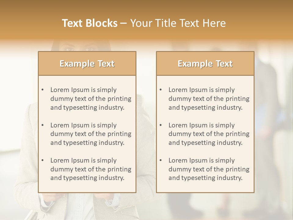 Person Lovely Ambition PowerPoint Template