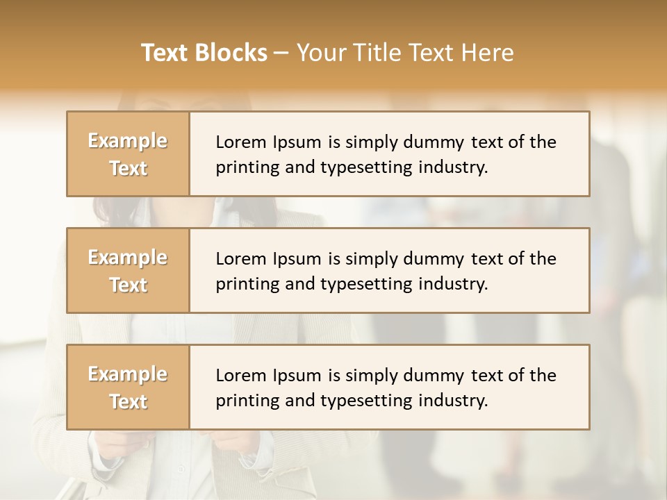 Person Lovely Ambition PowerPoint Template