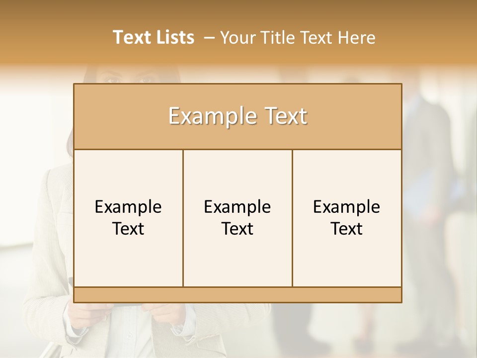 Person Lovely Ambition PowerPoint Template