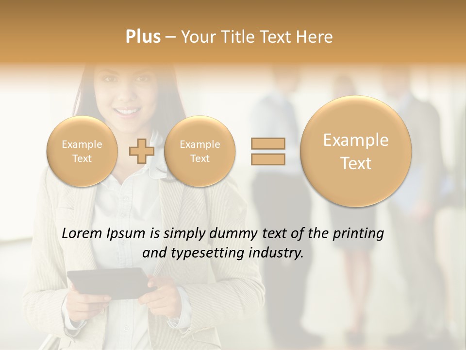 Person Lovely Ambition PowerPoint Template