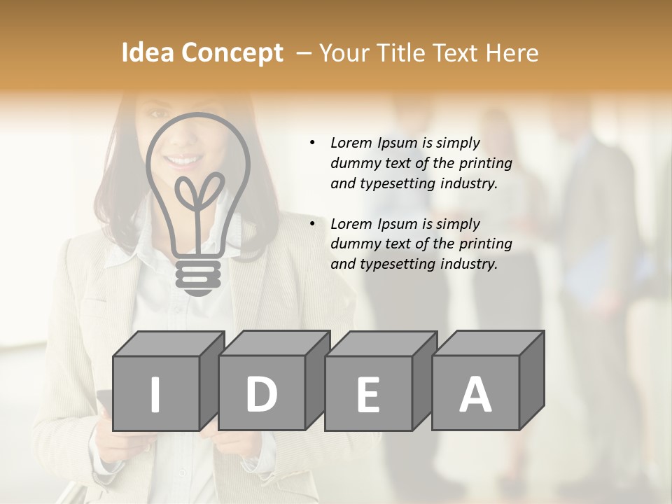 Person Lovely Ambition PowerPoint Template