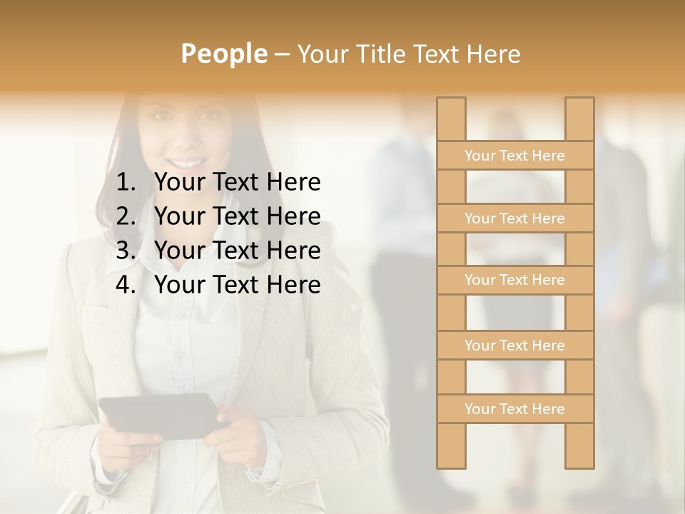 Person Lovely Ambition PowerPoint Template