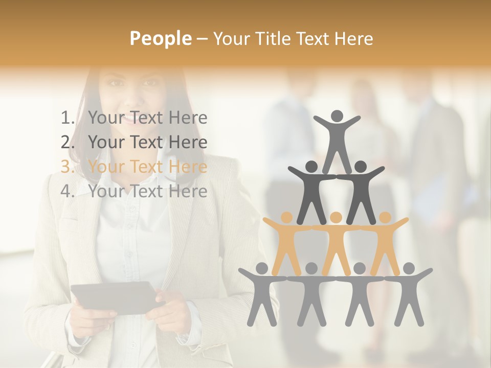 Person Lovely Ambition PowerPoint Template