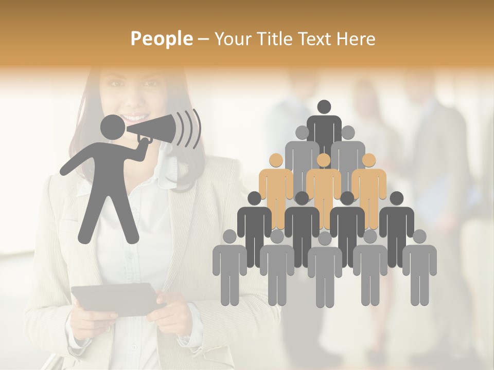 Person Lovely Ambition PowerPoint Template
