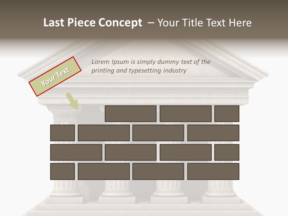 Render Old Building PowerPoint Template