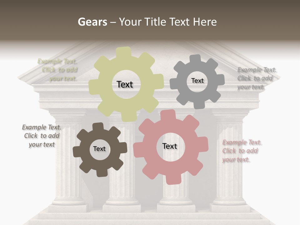 Render Old Building PowerPoint Template