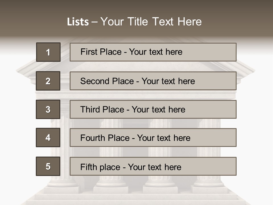 Render Old Building PowerPoint Template