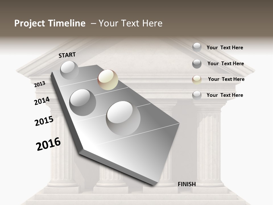 Render Old Building PowerPoint Template
