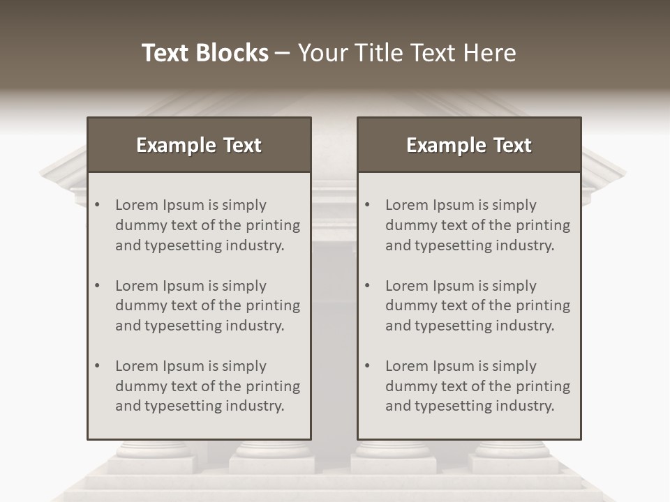 Render Old Building PowerPoint Template