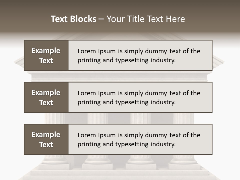 Render Old Building PowerPoint Template