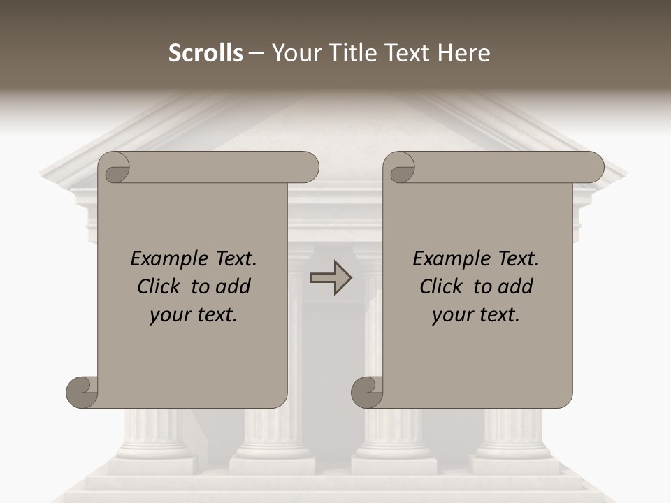Render Old Building PowerPoint Template