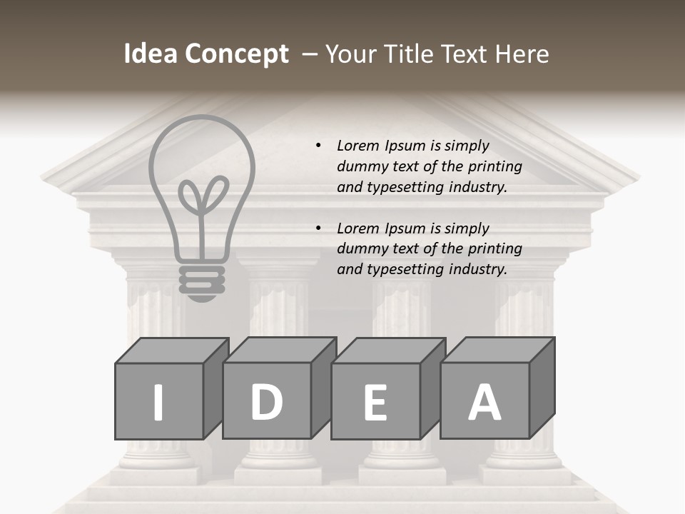 Render Old Building PowerPoint Template