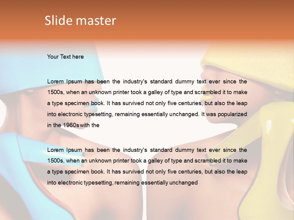 Young Face Female PowerPoint Template