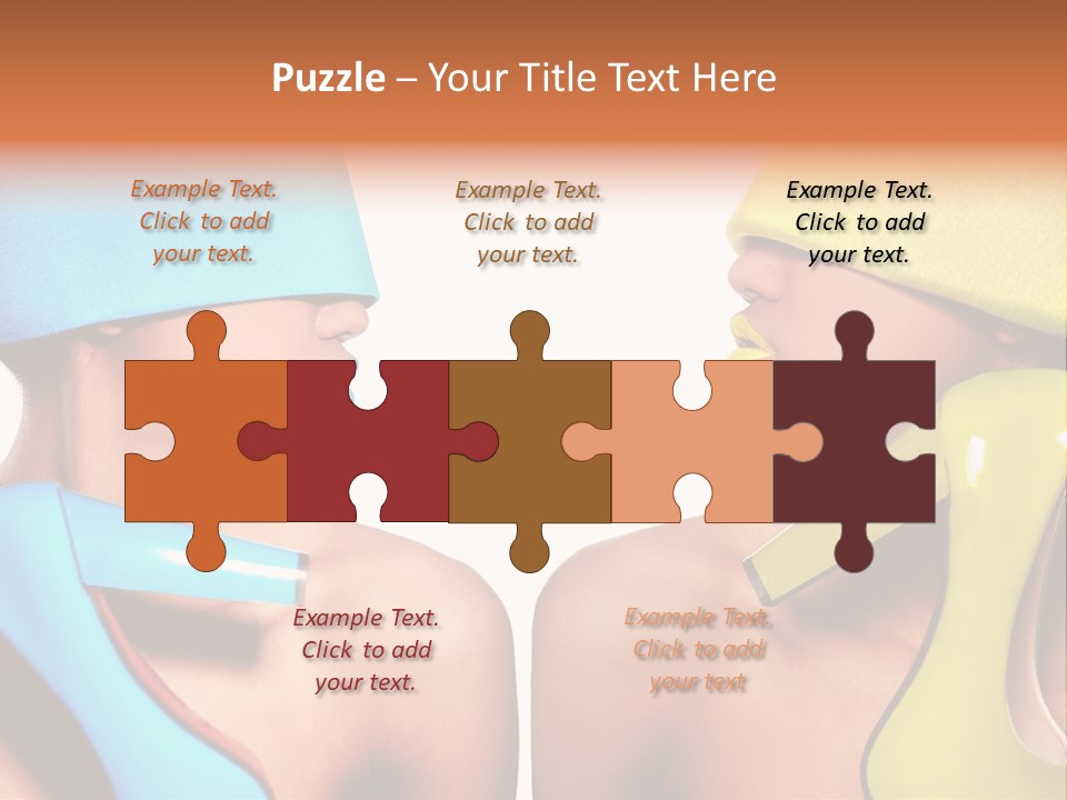 Young Face Female PowerPoint Template