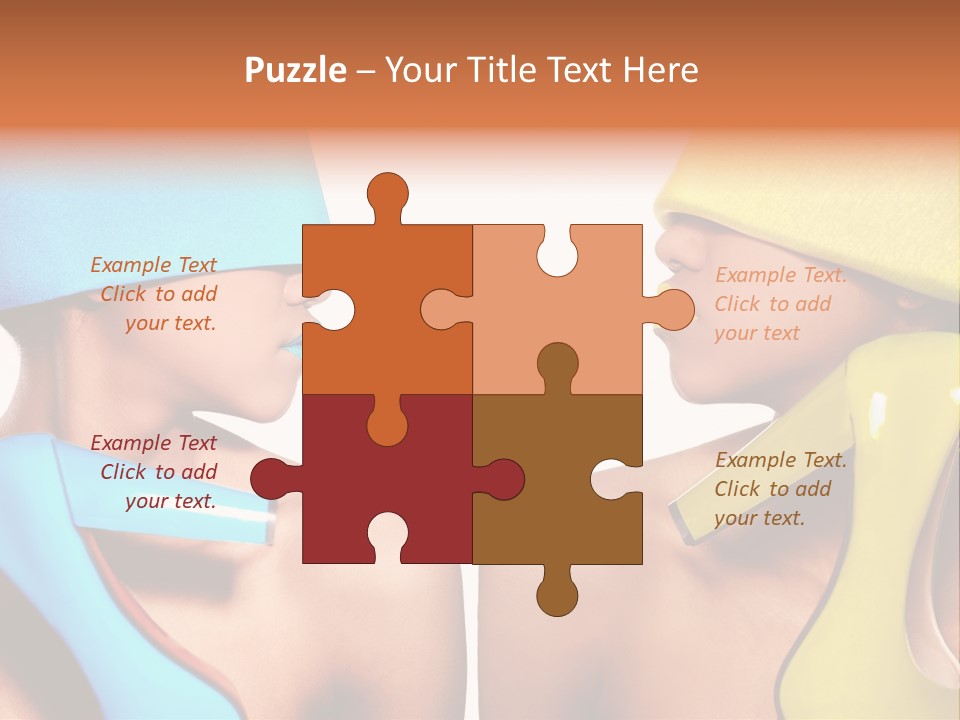 Young Face Female PowerPoint Template