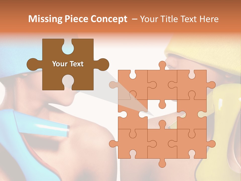 Young Face Female PowerPoint Template