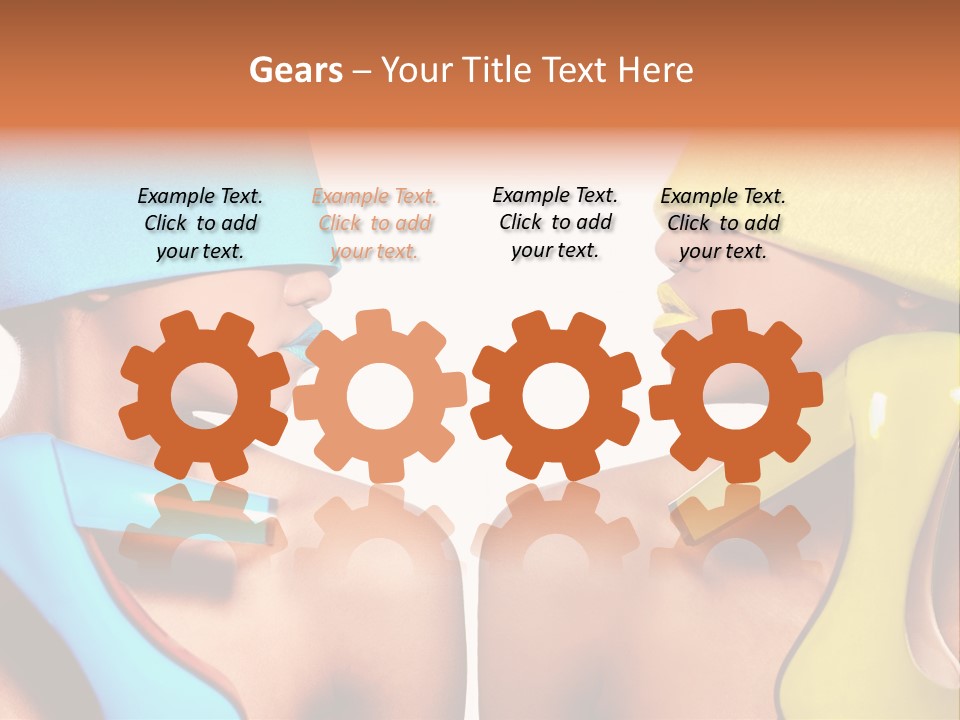 Young Face Female PowerPoint Template