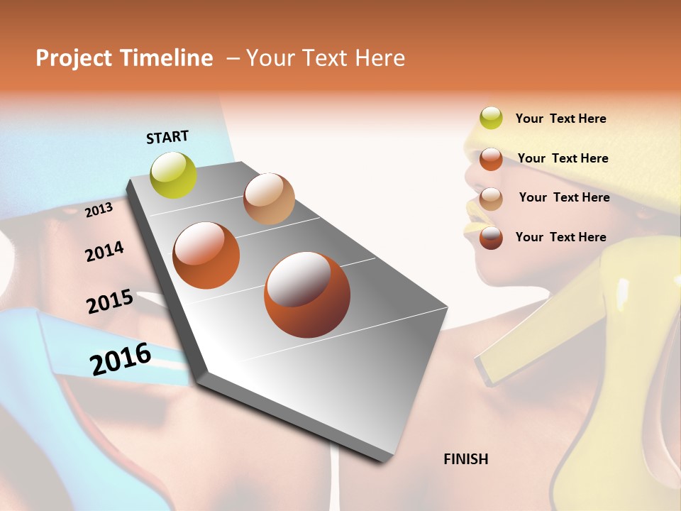 Young Face Female PowerPoint Template