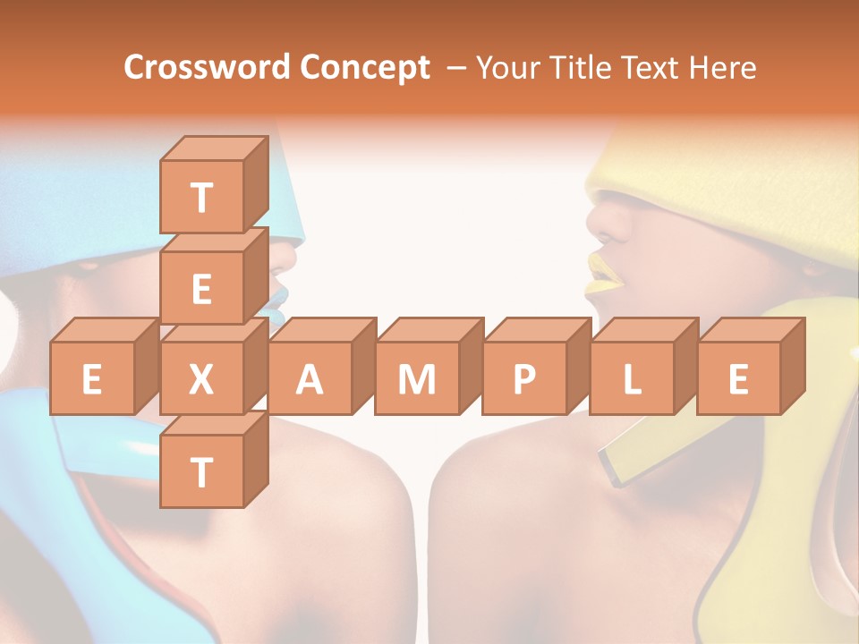 Young Face Female PowerPoint Template