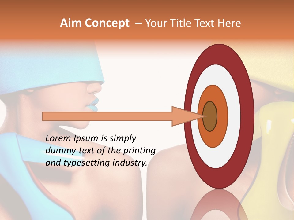 Young Face Female PowerPoint Template