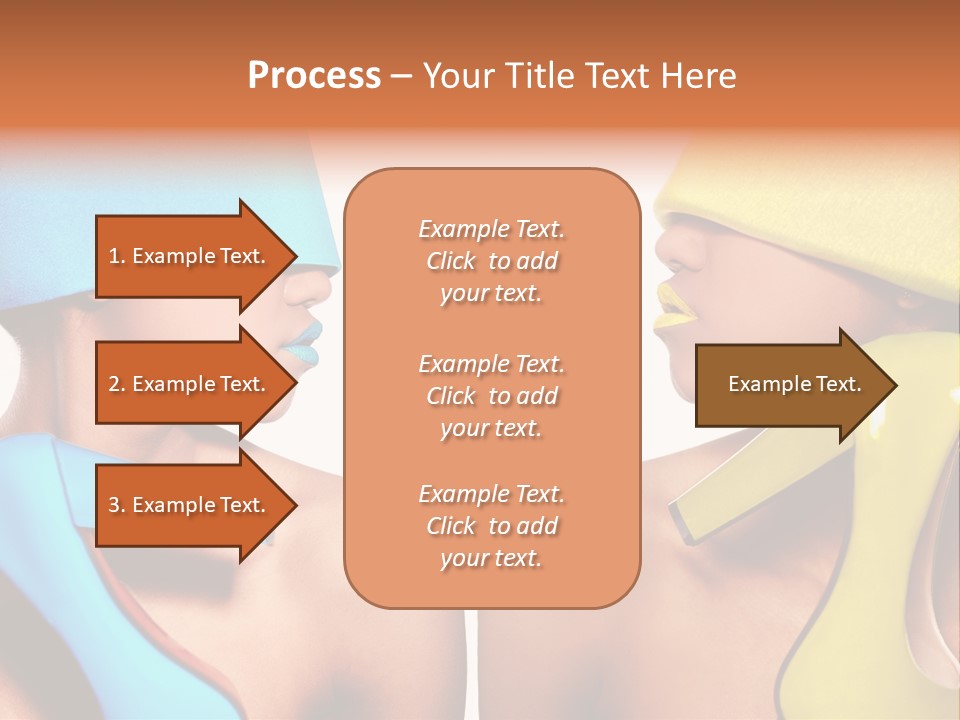 Young Face Female PowerPoint Template